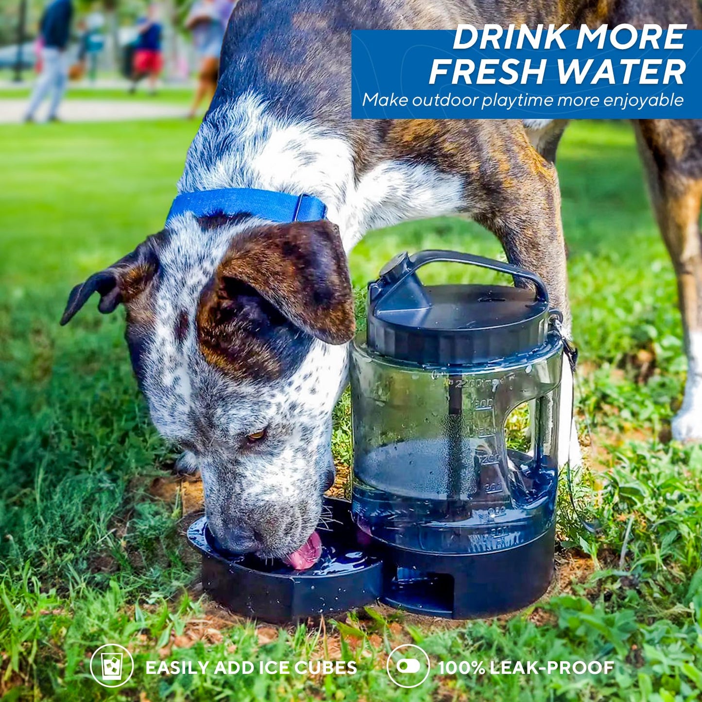 Dog Water Bowl Dispenser,Travel Dog Bowls for Camping Dog Park Hunting, 77OZ Dog Water Dispenser with Pull-Out Travel Water Bowls for Dogs,Dog Travel Water Bowl Dispenser Pet Dog Water Bottle,BPA Free