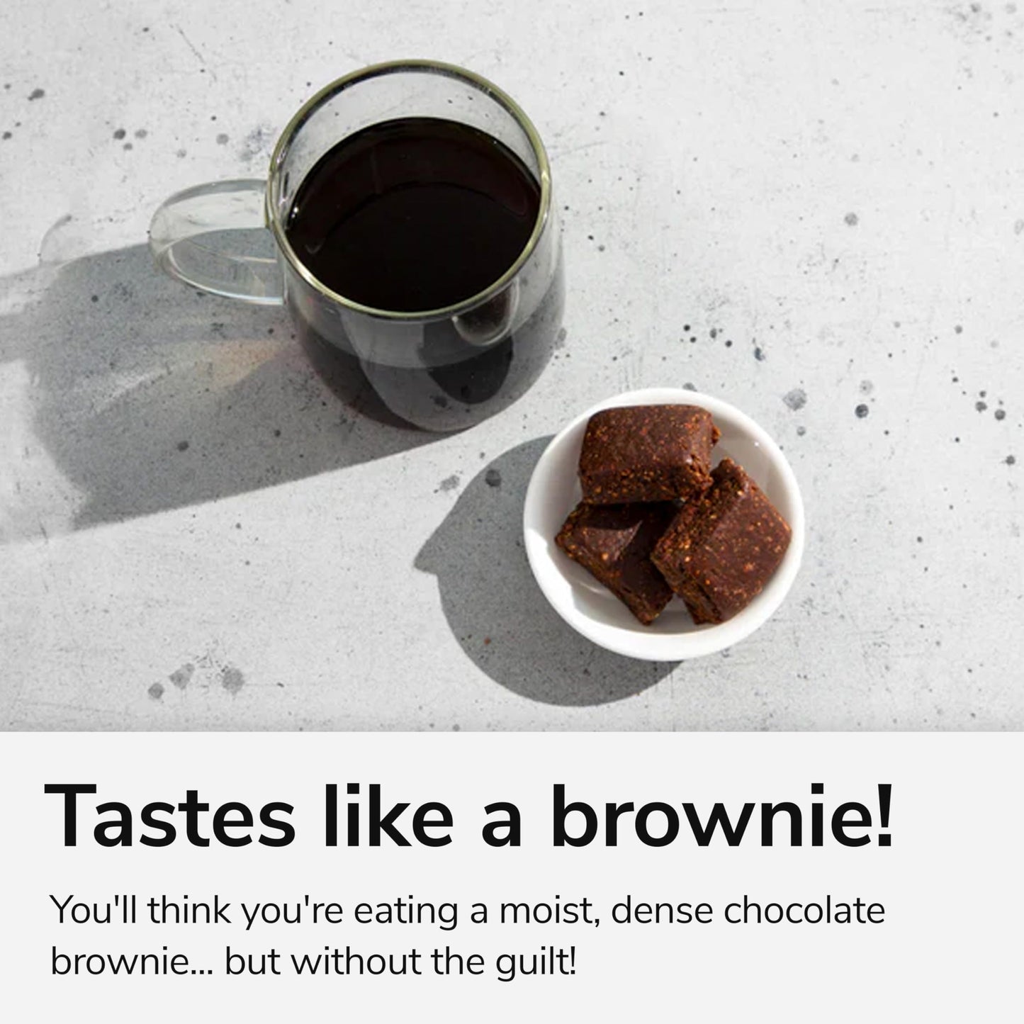 For Wellness Superfood Focus Bites (20 Count), Cocoa Espresso Brownie – Reduces Fatigue, Improves Digestion & Support Brain Function
