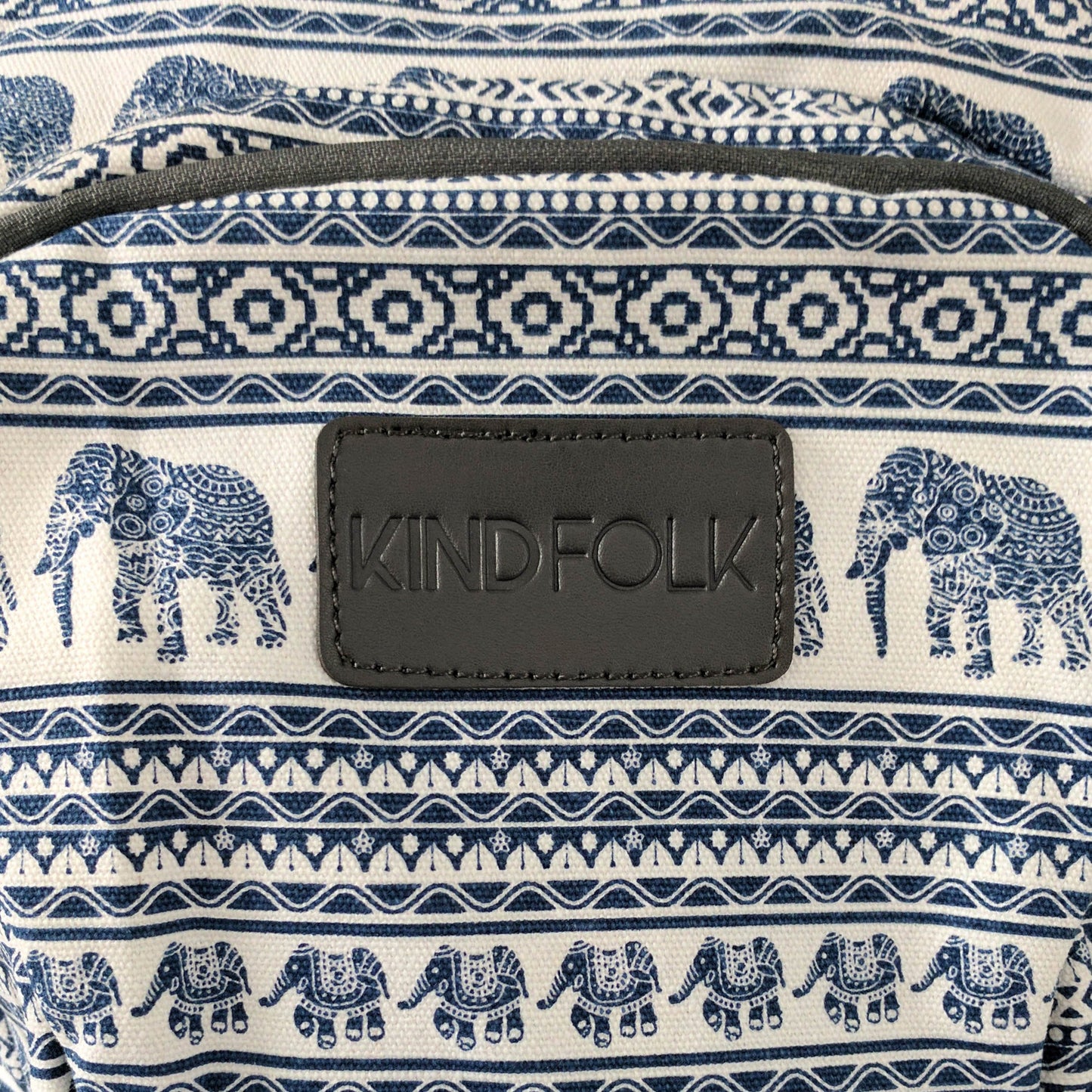 Kindfolk Yoga Mat Backpack Two Straps Patterned Canvas (Jubilee)