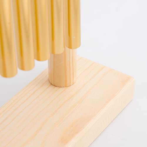 ENNBOM 20 Note Chime Table Top Bar Chime Wind Chime 20 Bars Instrument Percussion with Mallet (Gold)