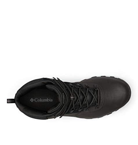 Columbia mens Newton Ridge Plus Ii Waterproof Boot Hiking Shoe, Black/Black, 10.5 Wide US