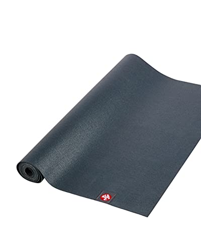 Manduka eKO Superlite Yoga Mat for Travel - Lightweight, Easy to Roll and Fold, Durable, Non Slip Grip, 1.5mm Thick, Charcoal Grey, 71" x 24"