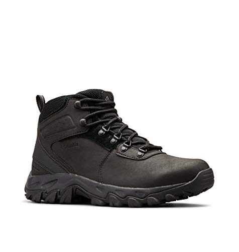 Columbia mens Newton Ridge Plus Ii Waterproof Boot Hiking Shoe, Black/Black, 10.5 Wide US