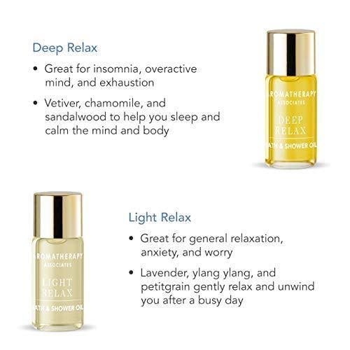 Aromatherapy Associates Ultimate Wellbeing Miniature Bath and Shower Oils, Premium Natural Body Oil Collection in a Decorative Gift Box, 10 Hydrating Body Oils, 0.10 Oz Each