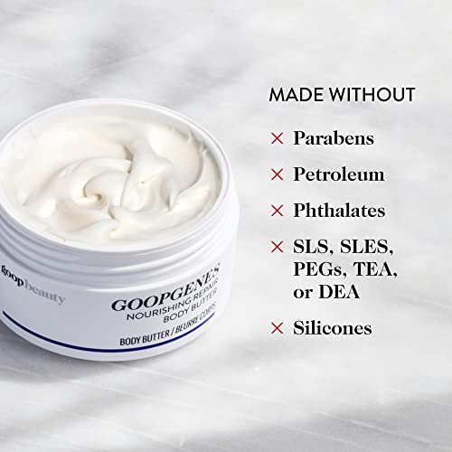 goop Beauty Body Butter | Body Lotion for Dry Skin & Skin Repair | Bacuri, Cupuaçu, & Shea Butter | Firming Body Lotion for Smooth Skin | Paraben, Silicone, and Fragrance Free Body Lotion | 6.1 fl oz