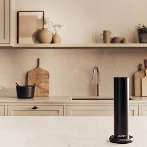 Upgraded: AromaTech AroMini BT Scent Diffuser w/Bluetooth – Cold-Air Diffusion Scent Machine for Home, Office, Hotel, Spa – Nebulizing Diffusion System for Essential Oil Blends – Black