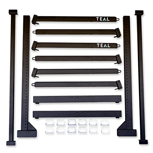 Teal Triangle Freestanding G-Watersport 3 Kayak and SUP Outdoor Storage Rack, Heavy Duty Adjustable Weatherproof Stand