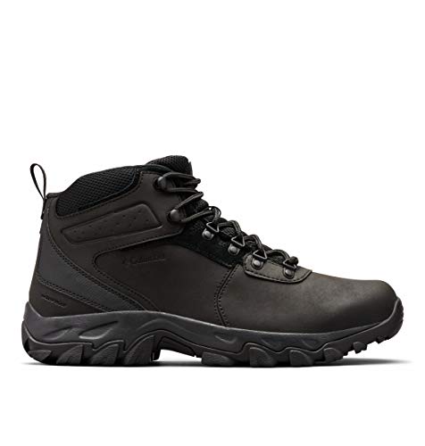 Columbia mens Newton Ridge Plus Ii Waterproof Boot Hiking Shoe, Black/Black, 10.5 Wide US
