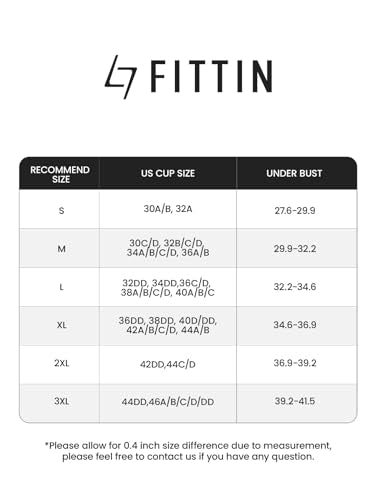 FITTIN Sports Bras for Women Padded: Seamless Cross Back Bras 4 Pack for Workout Yoga
