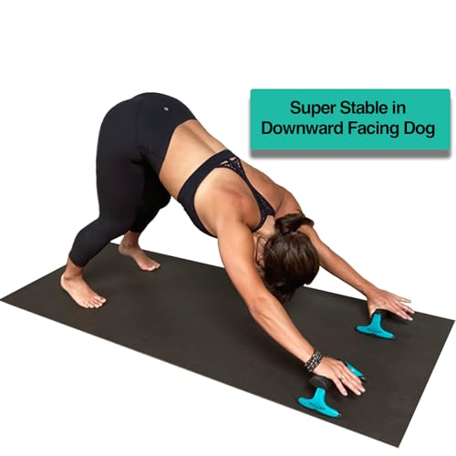 Yoga-Grip, Premium Quality Wrist Alignment Yoga Blocks to Eliminate Wrist Pain in All Poses - Balance & Stretching Assistance - Great for Yoga, Pushups and Pilates, Premium Quality