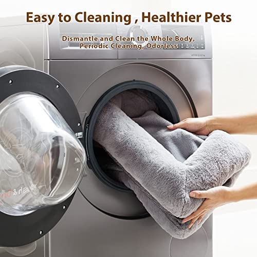 BFPETHOME Sofa Dog Beds for Large Dogs, Washable Large Dog Bed with Bolster, Orthopedic Large Dog Beds with Removable Covers & Waterproof Dog Bed for Pet