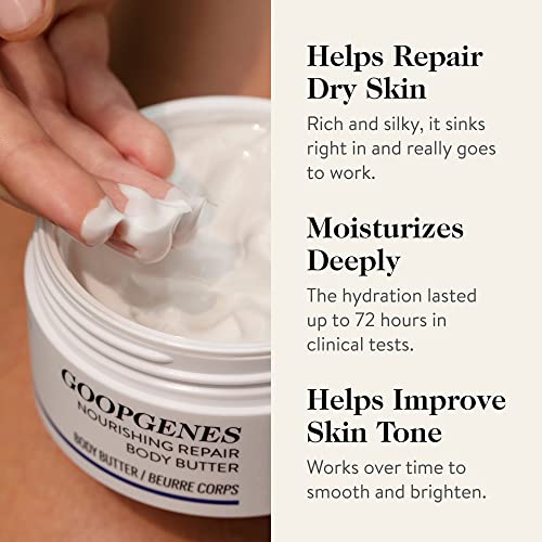 goop Beauty Body Butter | Body Lotion for Dry Skin & Skin Repair | Bacuri, Cupuaçu, & Shea Butter | Firming Body Lotion for Smooth Skin | Paraben, Silicone, and Fragrance Free Body Lotion | 6.1 fl oz