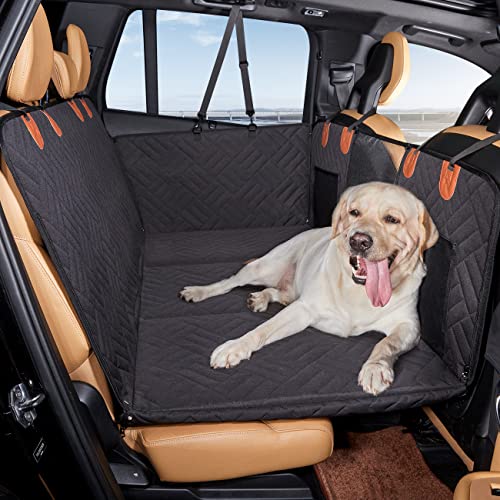 YJGF Back Seat Extender ,Dog Car Seat Cover for Back Seat Bed Inflatable for Car Camping Air Mattress, Hammock Travel Bed,Non Inflatable Car Bed Mattress for Car SUV Truck (Black)