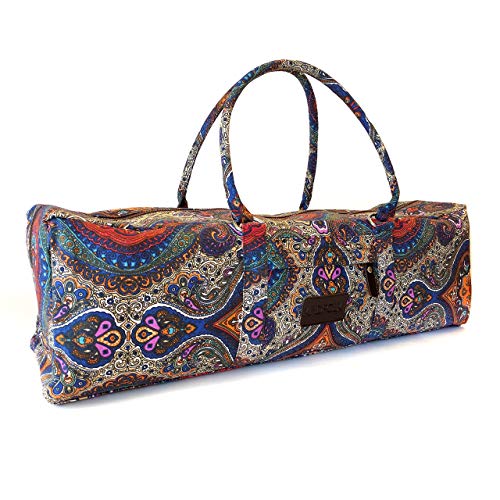 Kindfolk Yoga Mat Duffel Bag Canvas with Pocket and Zipper (Celestial)