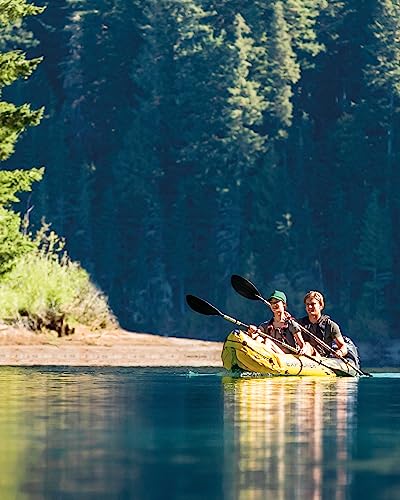 Intex 2-Person Inflatable Kayak Set w/Pump, Aluminum Oars, Adjustable Seats, Explorer K2 - Tandem Blow-up Raft for Adults, Great for Lakes or Rivers