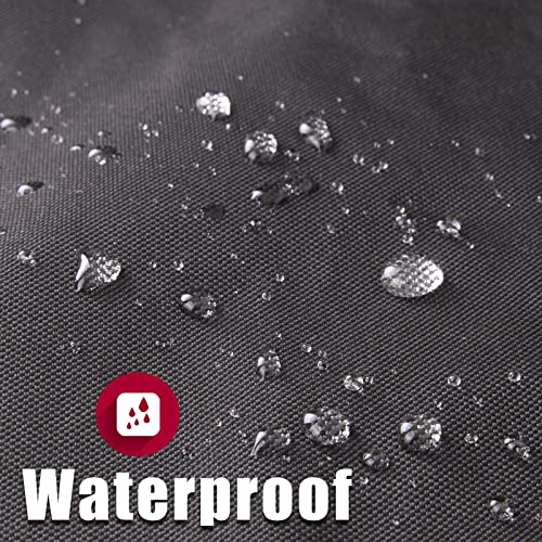 LIBZAKI 9.3-10.5ft Kayak Cover Accessories/Canoe Cover,Upgraded Thickened Waterproof & UV Protection Kayak Covers for Indoor/Outdoor Storage-S-Silver