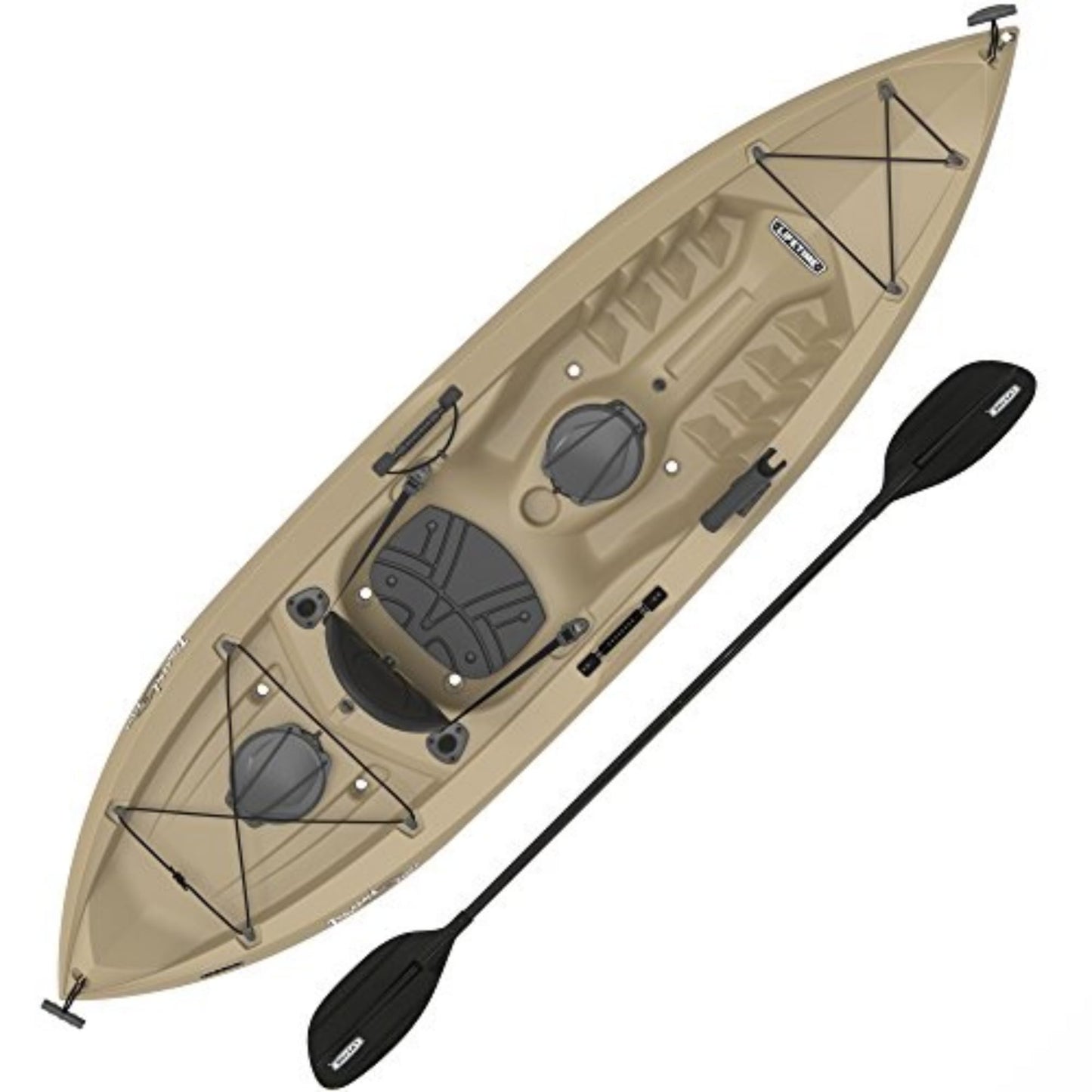 Sit-On-Top Kayak with Paddle for fun relaxation or fishing