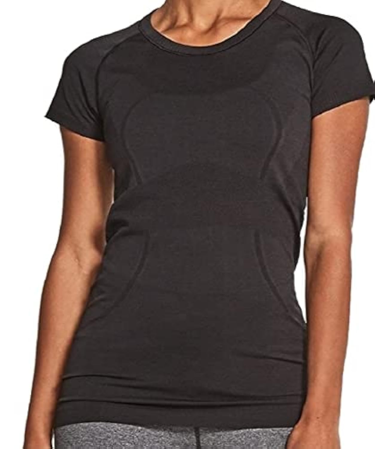 Lululemon Athletica Swiftly Tech Short Sleeve Crew (Black, 6)