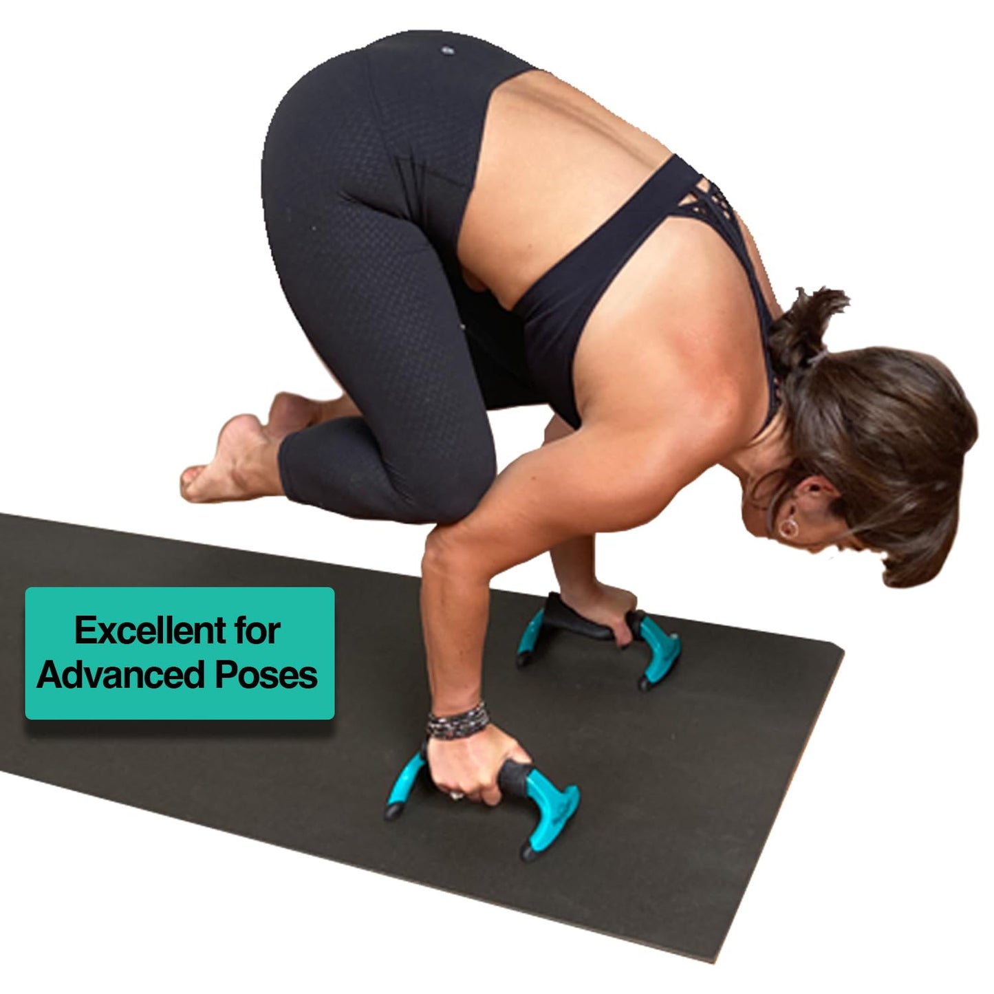 Yoga-Grip, Premium Quality Wrist Alignment Yoga Blocks to Eliminate Wrist Pain in All Poses - Balance & Stretching Assistance - Great for Yoga, Pushups and Pilates, Premium Quality