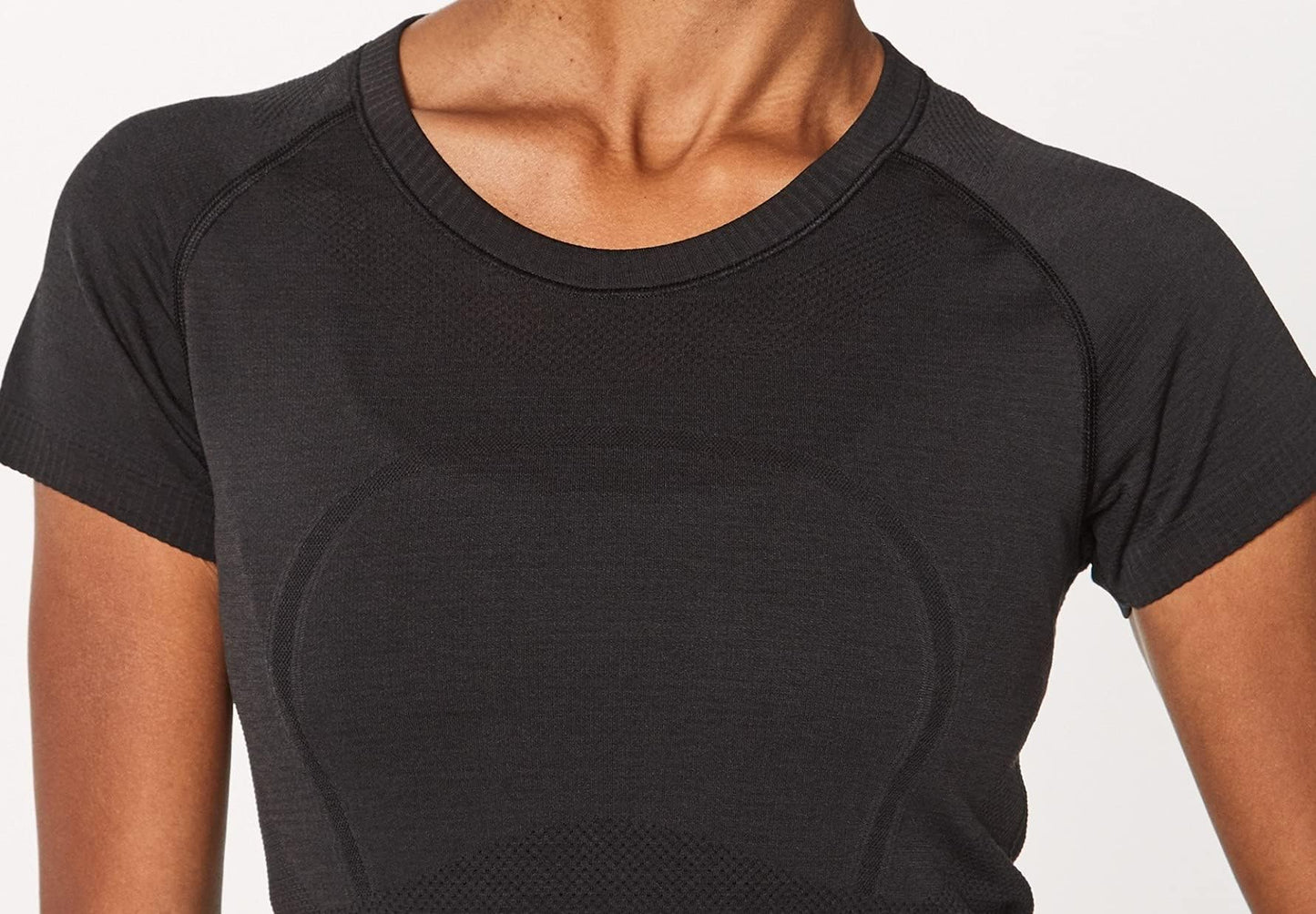 Lululemon Athletica Swiftly Tech Short Sleeve Crew (Black, 6)