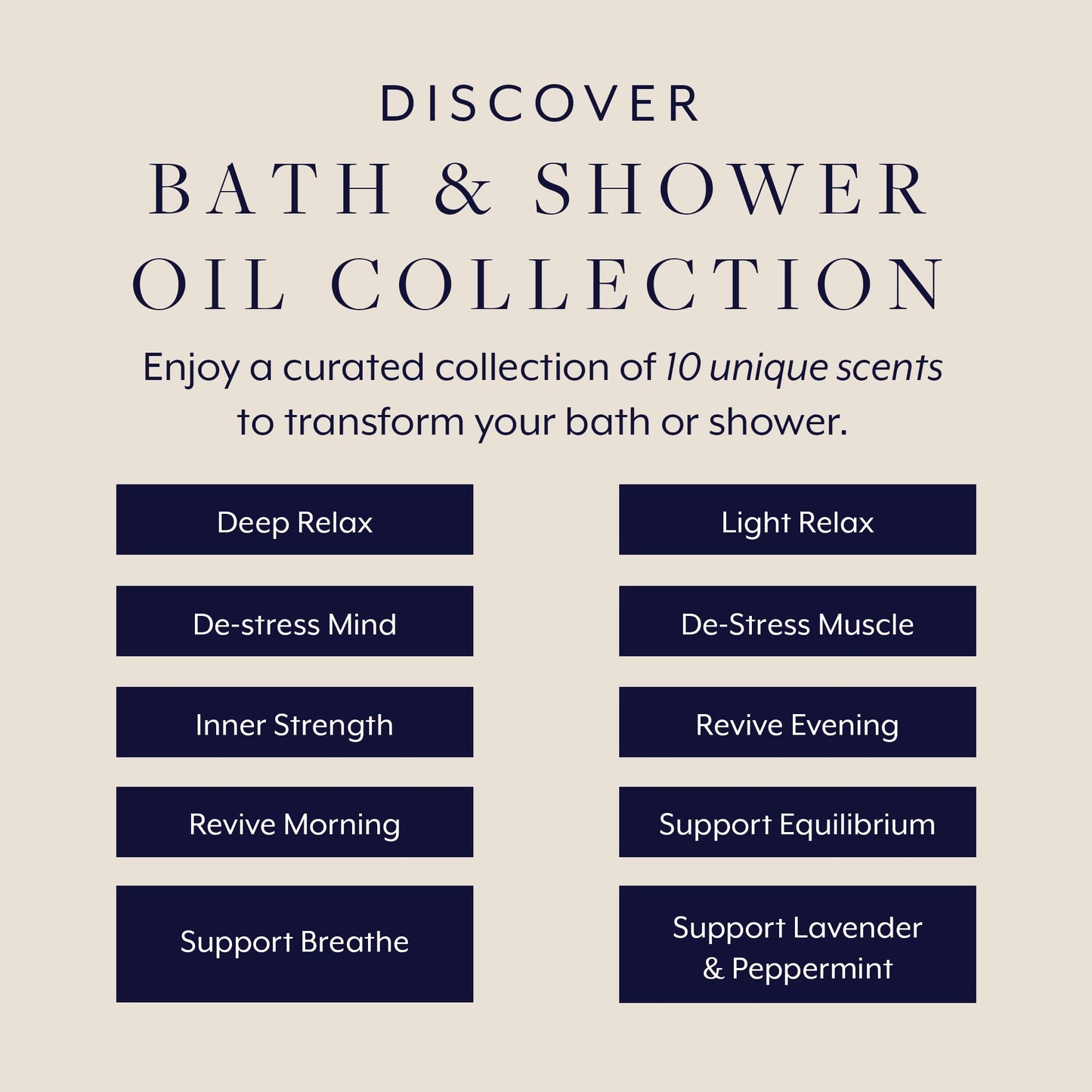 Aromatherapy Associates Ultimate Wellbeing Miniature Bath and Shower Oils, Premium Natural Body Oil Collection in a Decorative Gift Box, 10 Hydrating Body Oils, 0.10 Oz Each