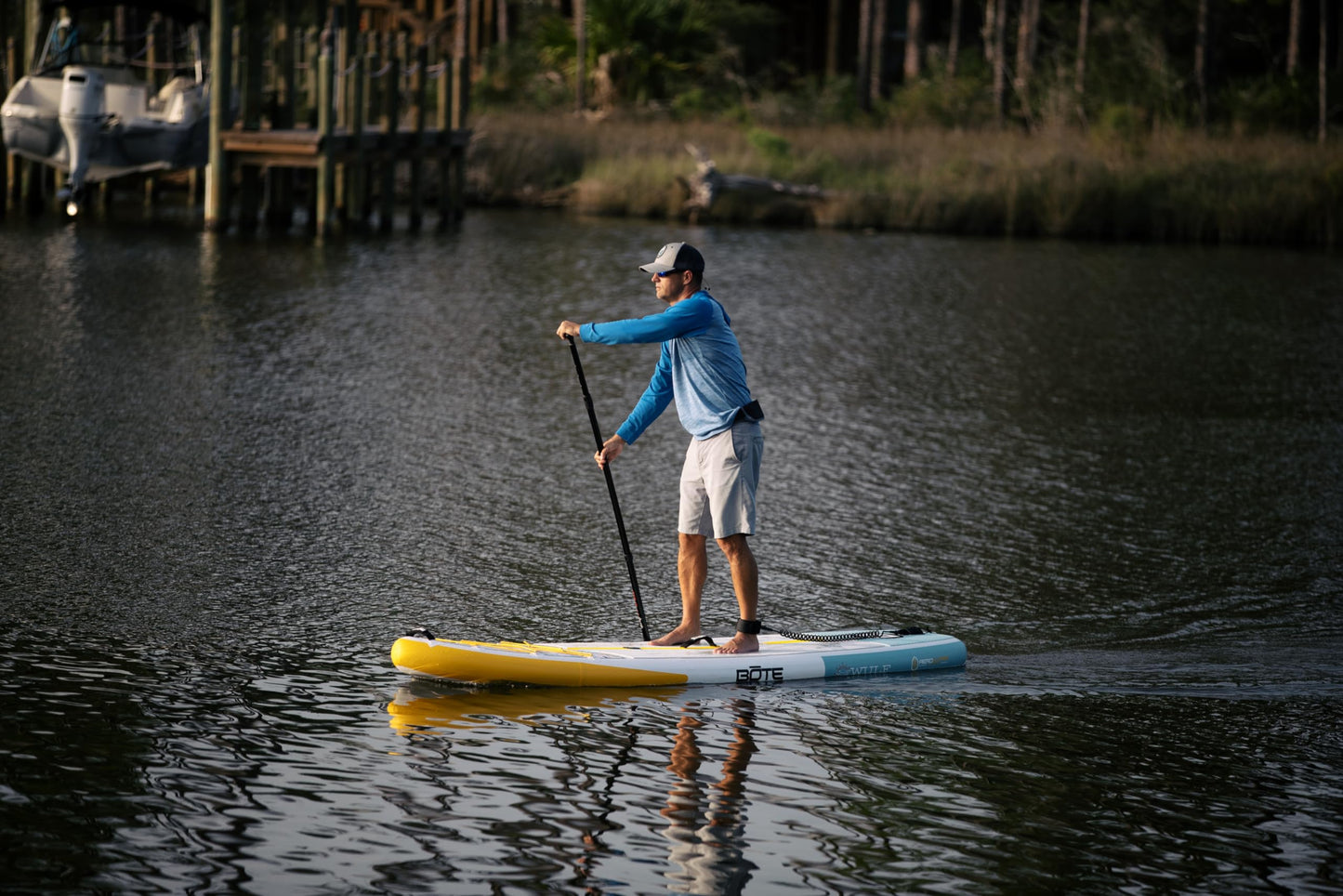 BOTE Wulf Aero Inflatable Stand Up Paddle Board Kit Includes Accessories Adjustable Paddle iSUP Travel Bag Blow Up Pump Safety SUP Coiled Leash Multiple Sizes