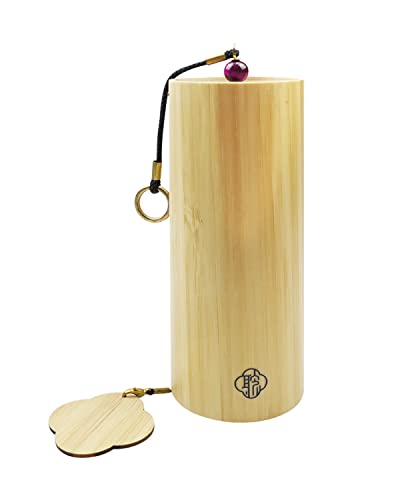 Bamboo Wind Chimes Chime for Sound Healing Meditation and Calming Emotions Classic Home Decoration Good Gift for Family Friends (Am Chord) with Gift Box