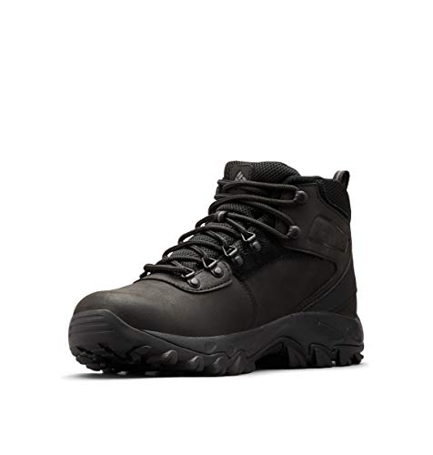 Columbia mens Newton Ridge Plus Ii Waterproof Boot Hiking Shoe, Black/Black, 10.5 Wide US