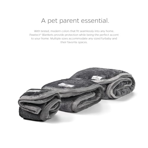 Pet Parents Pawtect Blanket, Premium Waterproof Cat & Dog Blanket with WickQuick & Sherpup Technology, Puppy Blanket, Waterproof Dog Blanket, Blankets for Dogs, Cat Blanket Slate 50x60