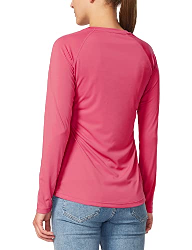 BALEAF Women's Long Sleeve Shirts UPF 50+ Sun Protection SPF Quick Dry Lightweight T-Shirt Outdoor Hiking Runing Fishing Rouge Red Size L
