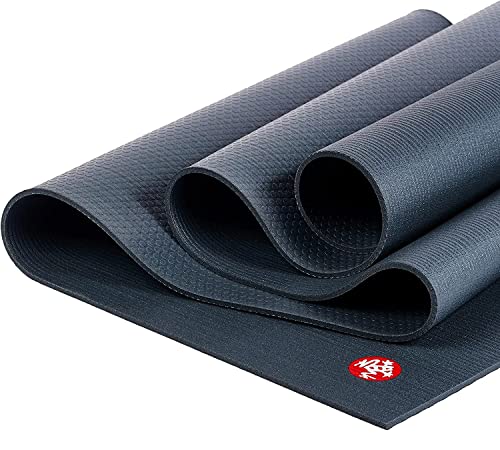 Manduka PRO Lite Yoga Mat - Lightweight For Women and Men, Non Slip, Cushion for Joint Support and Stability, 4.7mm Thick, 71 Inch (180cm), Thunder