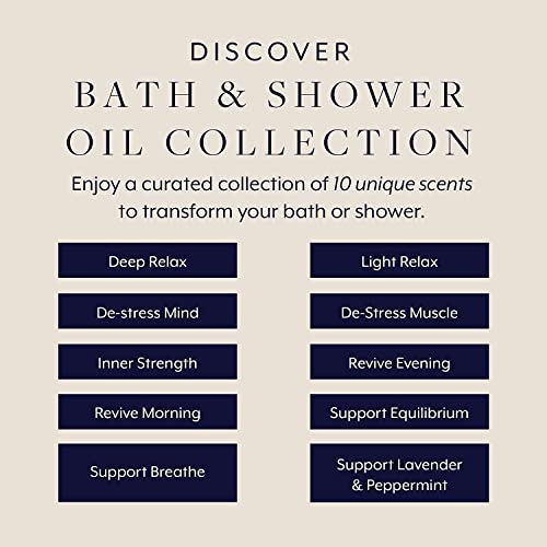 Aromatherapy Associates Discovery Wellbeing Miniature Bath & Shower Oil. Selection of 10 Premium Bath and Shower Oils (0.10 fl oz each) in a Decorative Gift Box